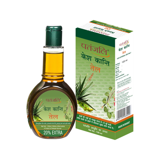 Patanjali Kesh Kanti Hair Oil 120 Ml (Pack Of 2)