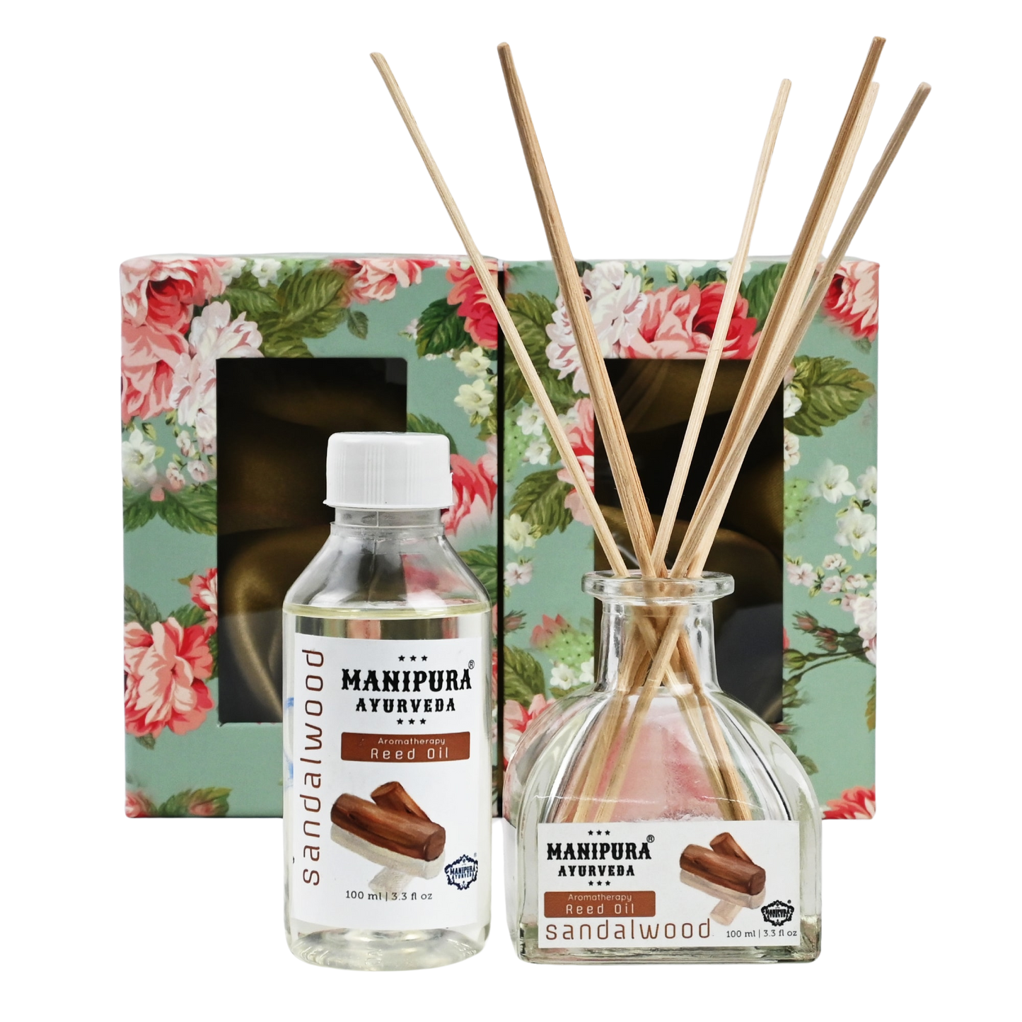 Aromatherapy Sandalwood Reed Diffuser Set 100ml