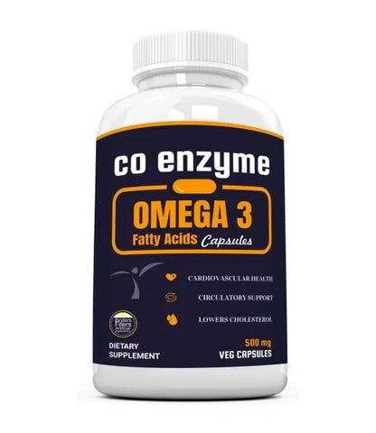 Co Enzyme with Omega 3 Fatty Acids - 90 Veg Capsules