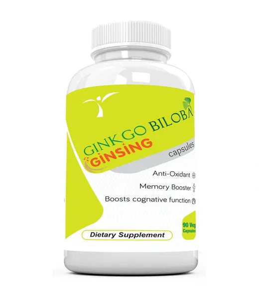 Ginseng With Ginkgobiloba Capsules - 90 Veg Capsules