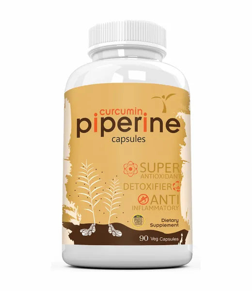 Curcumin Piperine Capsules 500 Mg - 90 Veg Capsules