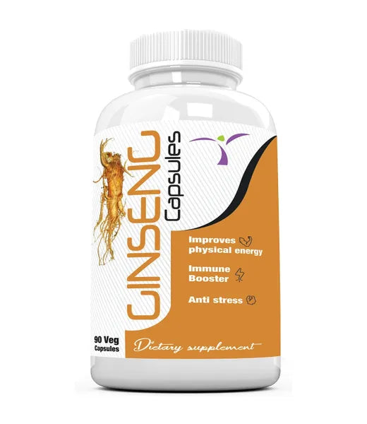 Ginseng Capsules - 500 Mg - 90 Veg Capsules