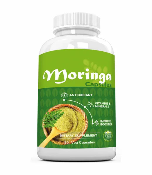 Moringa Capsules - 500 mg 90 Veg Capsules – ThinkAyurvedaFirst™