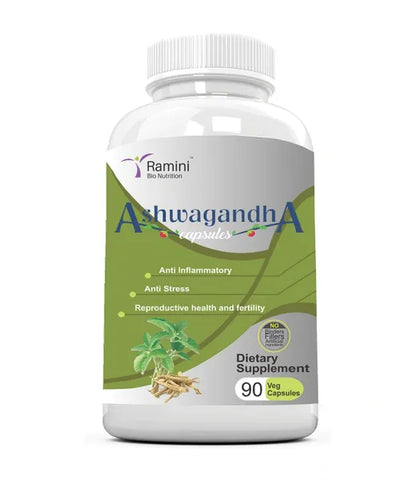 Ashwagandha Capsules 500 Mg- 90 Veg Capsules