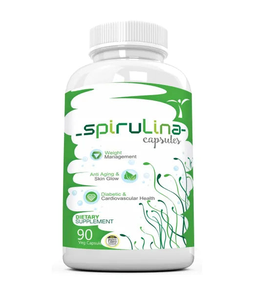 Spirulina Capsules 500 Mg - 90 Veg Capsules