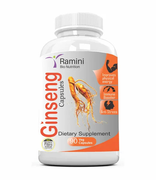 Ginseng Capsules - 150 Mg - 90 Veg Capsules